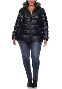 Plus Hooded Puffer Jacket