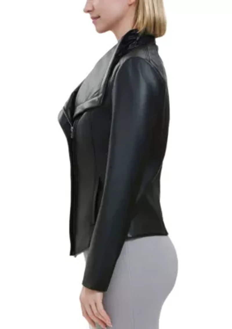 Women's Suki Faux Leather Moto Jacket