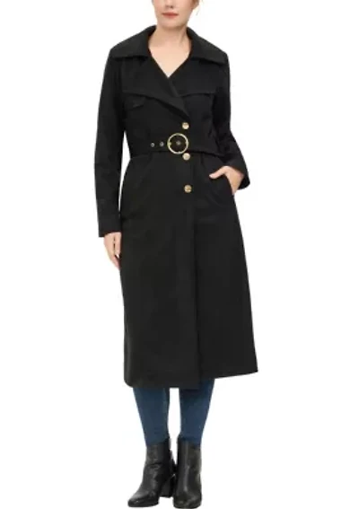 Women's Natalia Faux Suede Trench Coat
