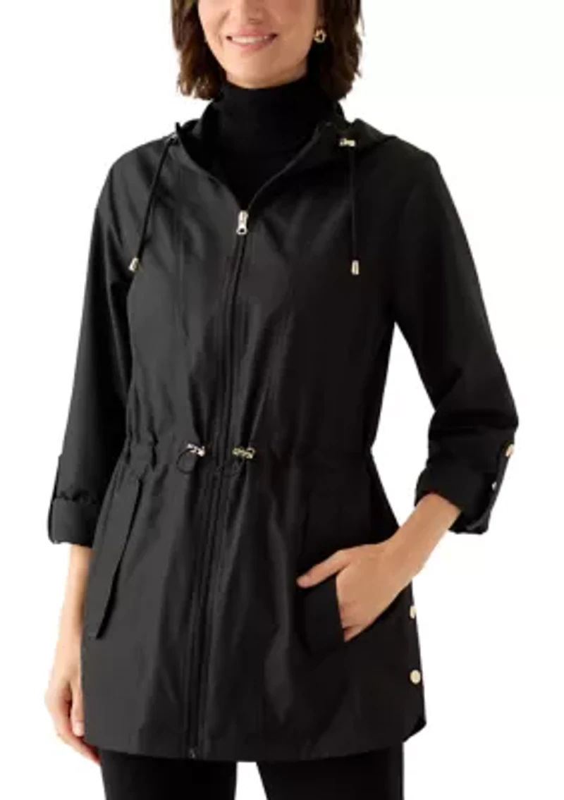 Women's Packable Hooded Rain Jacket