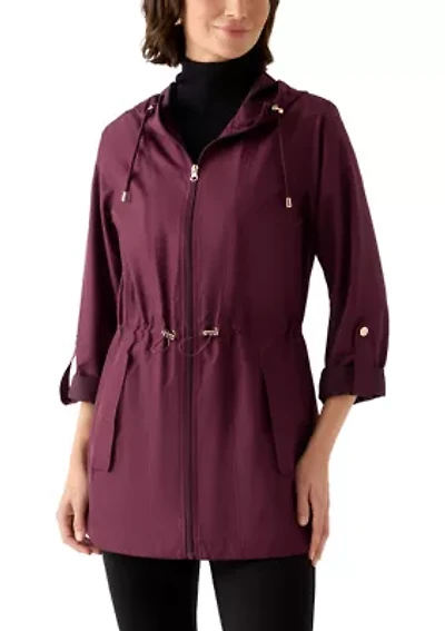 Women's Packable Hooded Rain Jacket