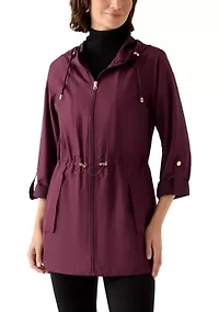 Women's Packable Hooded Rain Jacket