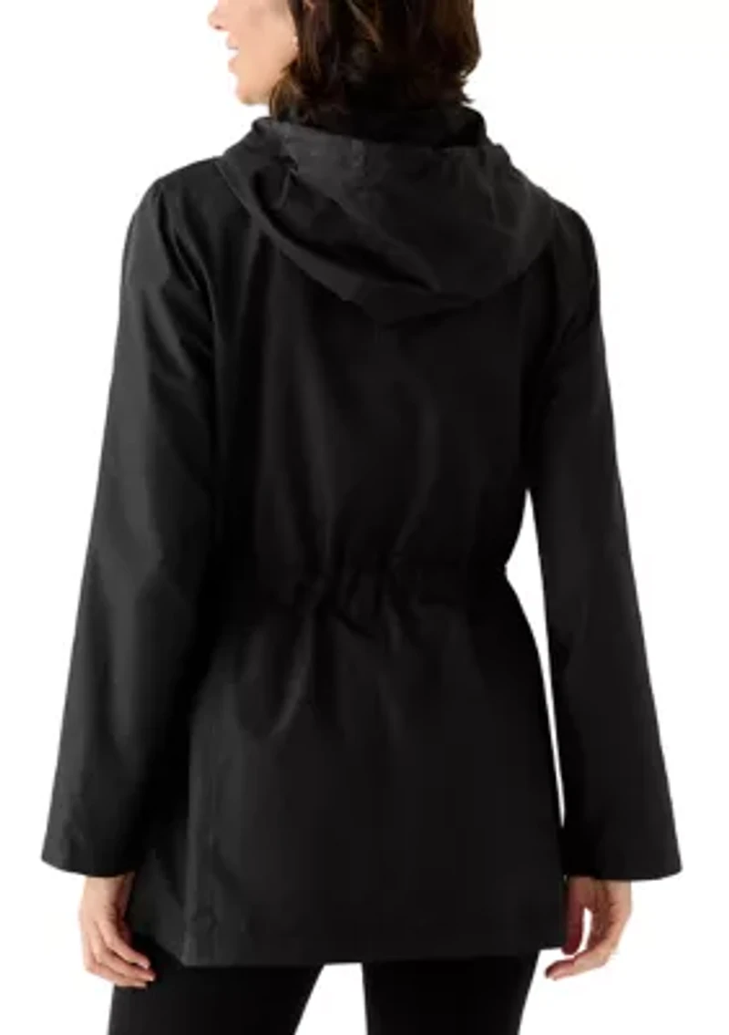 Women's Packable Hooded Rain Jacket