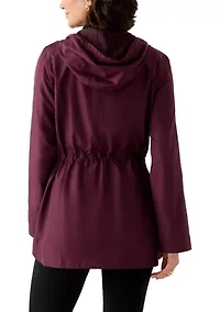 Women's Packable Hooded Rain Jacket