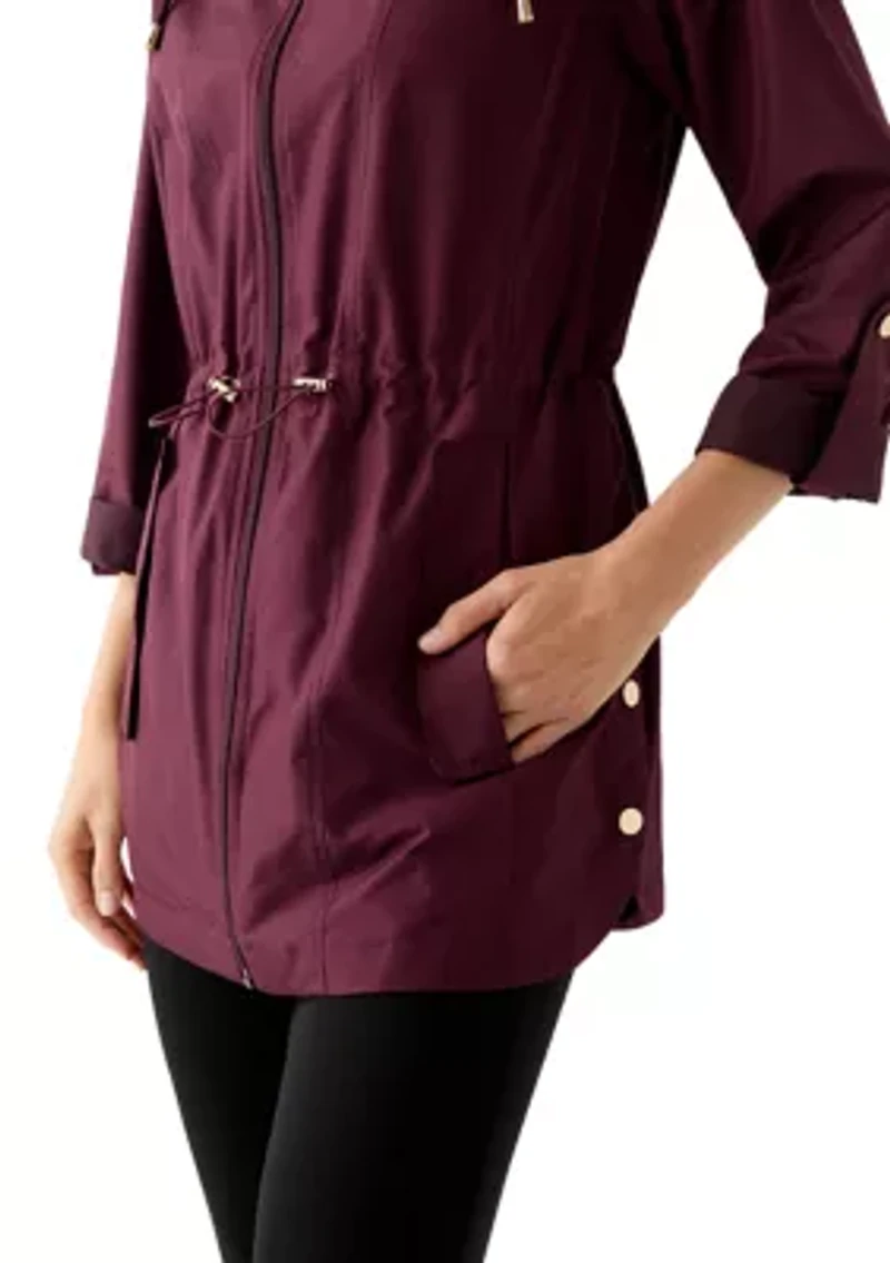Women's Packable Hooded Rain Jacket