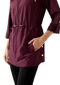 Women's Packable Hooded Rain Jacket