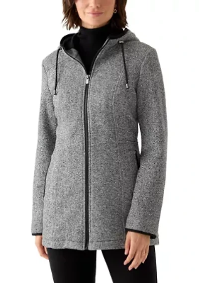 Women's Fashion Fleece Zip Up Jacket with Hood