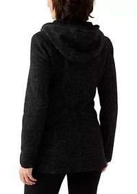 Women's Fashion Fleece Zip Up Jacket with Hood