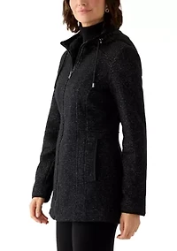 Women's Fashion Fleece Zip Up Jacket with Hood