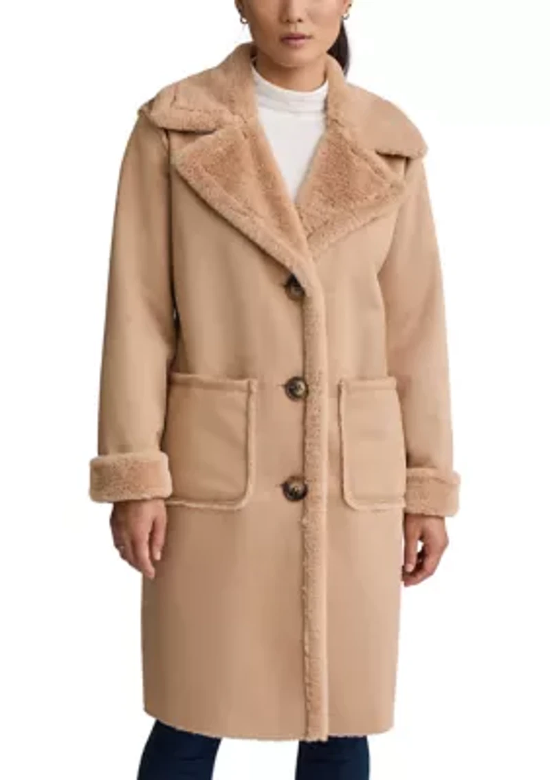 Women’s Mid Length Shearling Coat