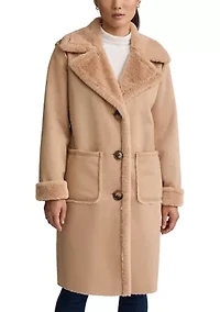 Women’s Mid Length Shearling Coat