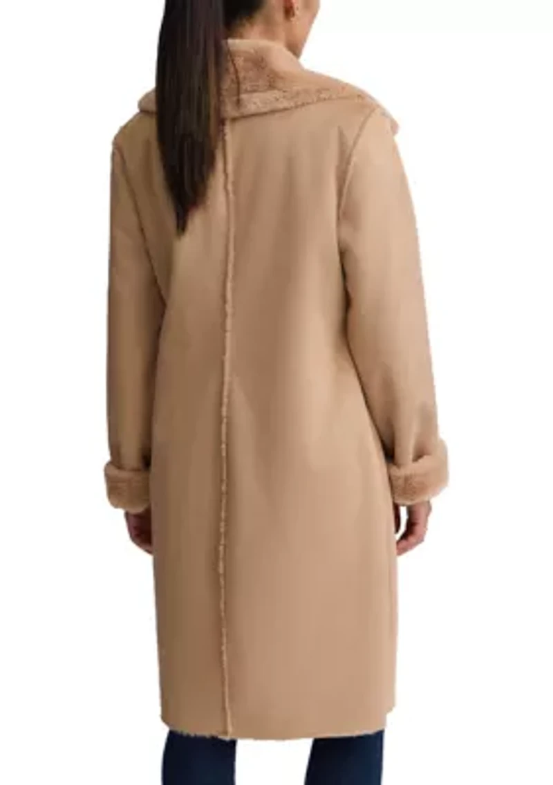 Women’s Mid Length Shearling Coat