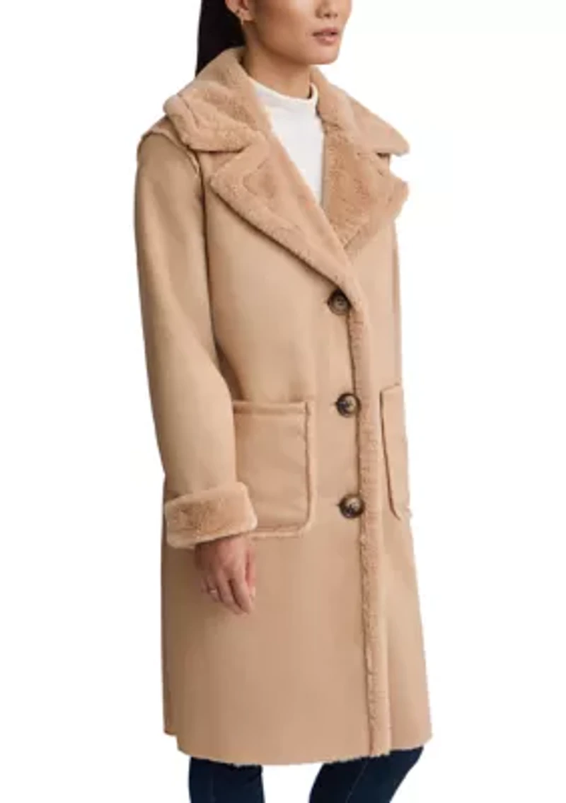 Women’s Mid Length Shearling Coat