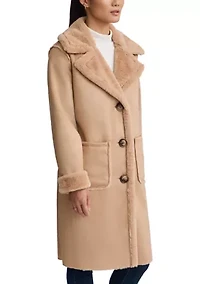 Women’s Mid Length Shearling Coat