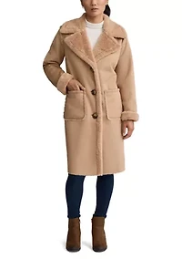Women’s Mid Length Shearling Coat
