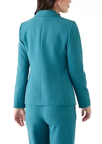 Women's Crepe One Button Jacket