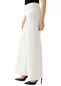 Women's Wide Leg Crepe Pants