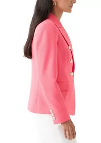 Women's Double Breasted Twill Jacket