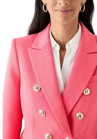 Women's Double Breasted Twill Jacket