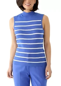 Petite Sleeveles Pullover Blouse