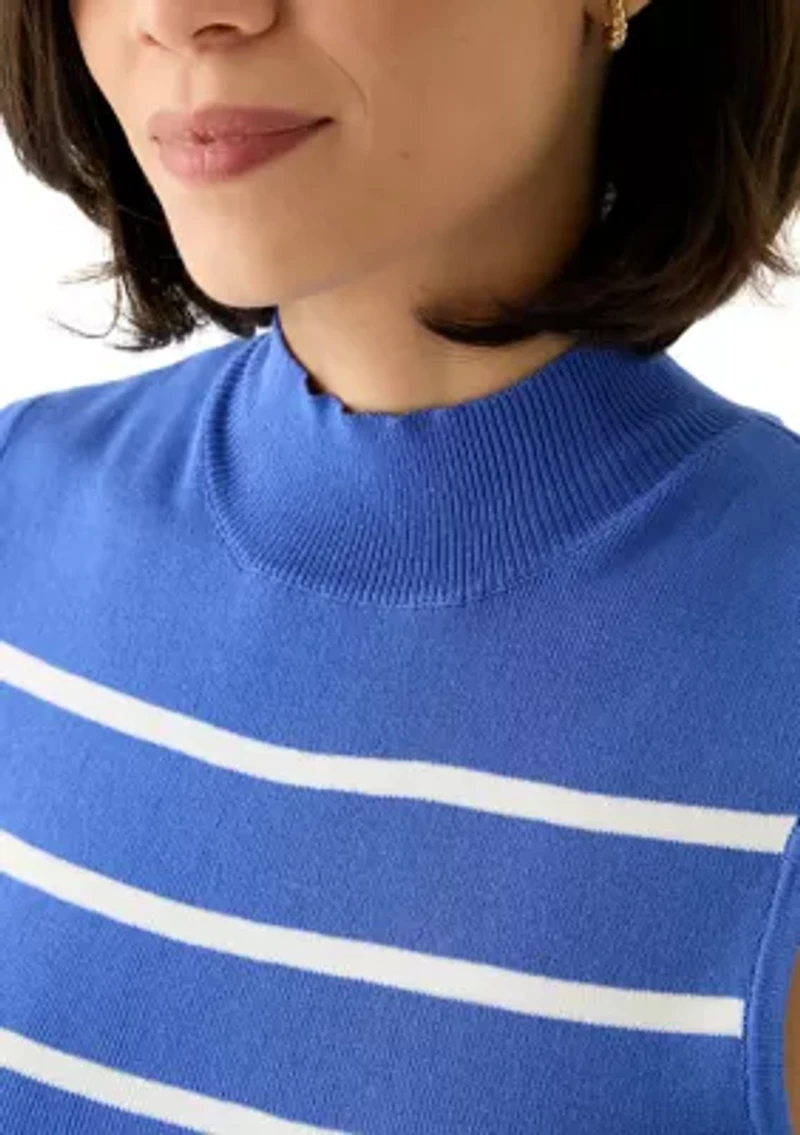 Petite Sleeveles Pullover Blouse