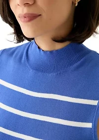 Petite Sleeveles Pullover Blouse
