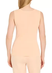 Women's Sleeveless Scoop Neck Sweater Tank Top