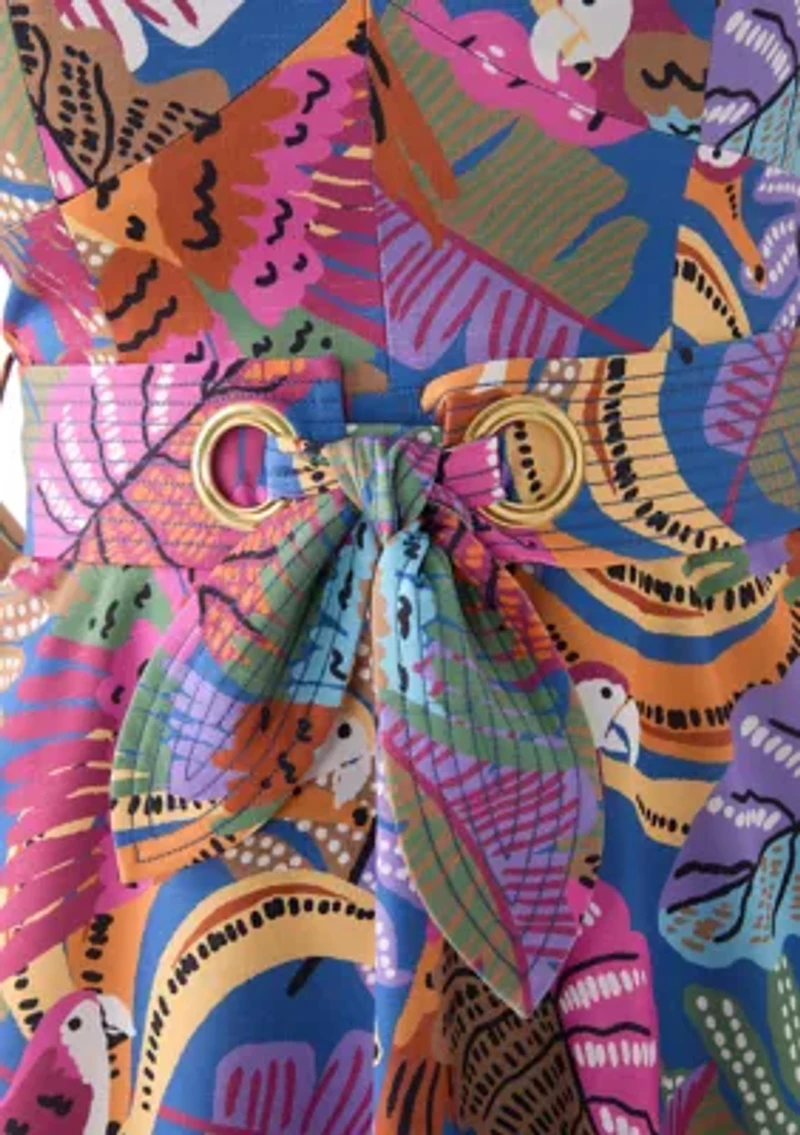 Women's Sleeveless Printed Dress