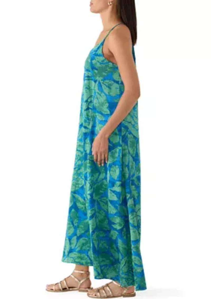 Women's Floral Satin Slip Dress