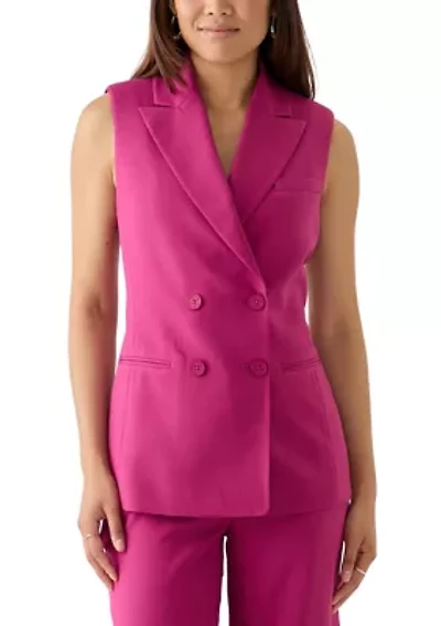 Women's Woven Suit Separate Vest