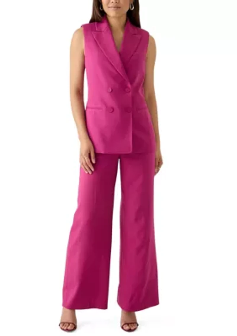 Women's Woven Suit Separate Vest