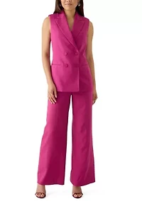 Women's Woven Suit Separate Vest