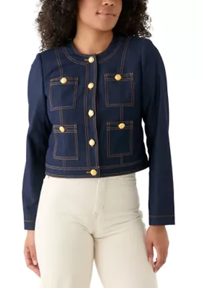 Women's Cropped Denim Jacket