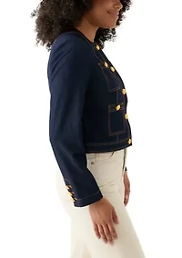 Women's Cropped Denim Jacket