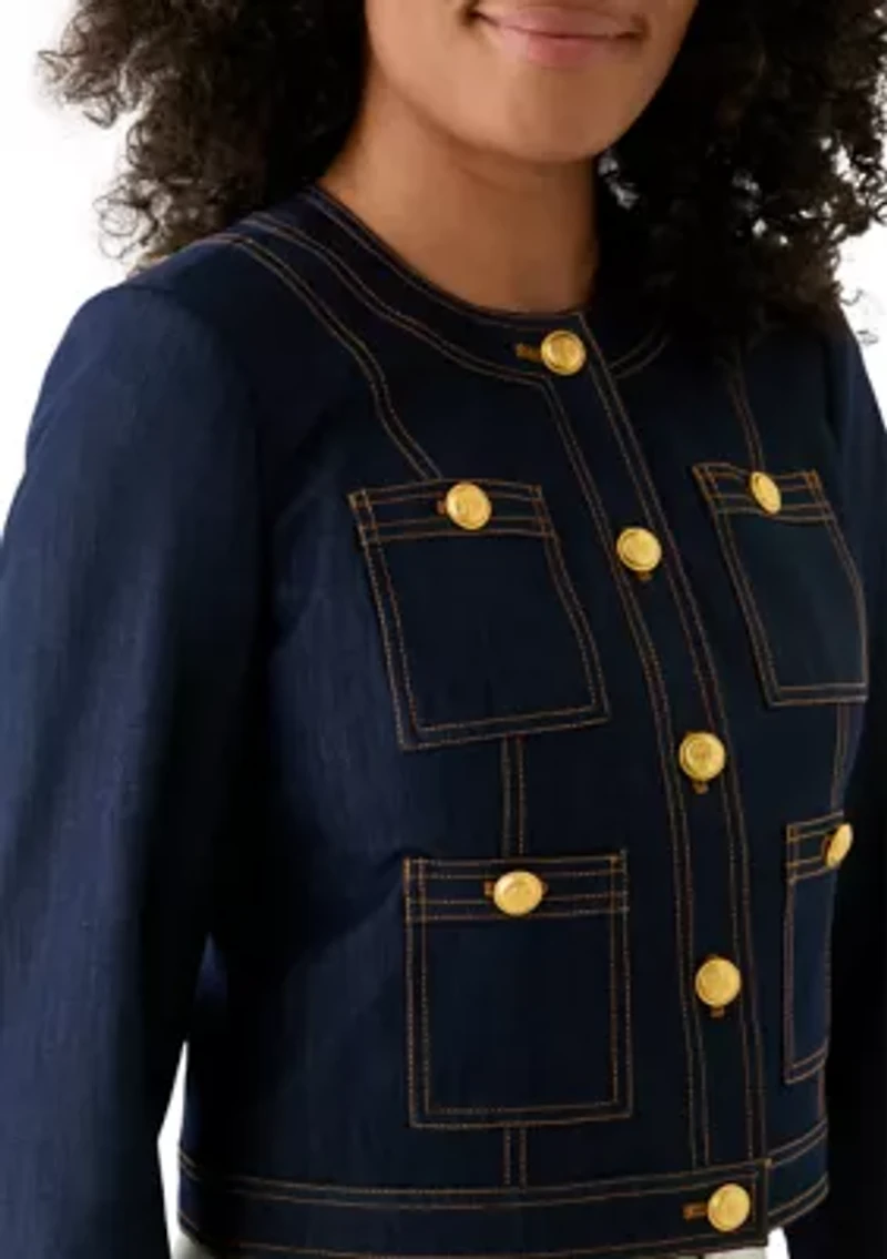 Women's Cropped Denim Jacket