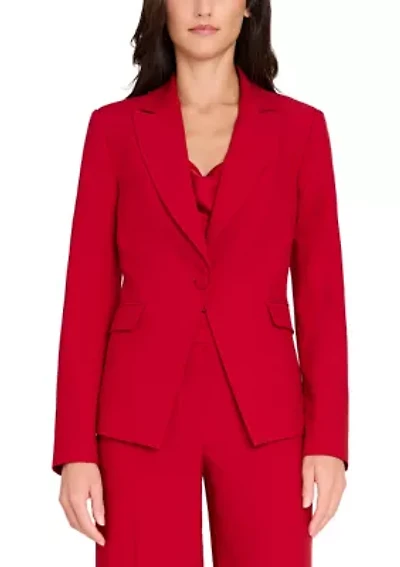 Women's Single Button Crepe Jacket