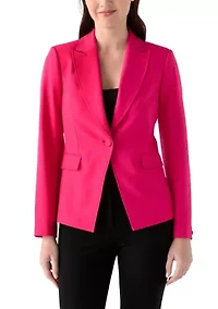 Women's One Button Crepe Suit Separate Jacket