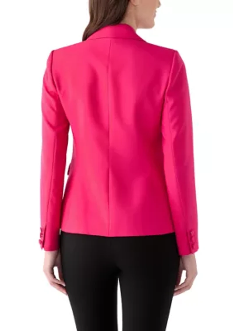 Women's One Button Crepe Suit Separate Jacket
