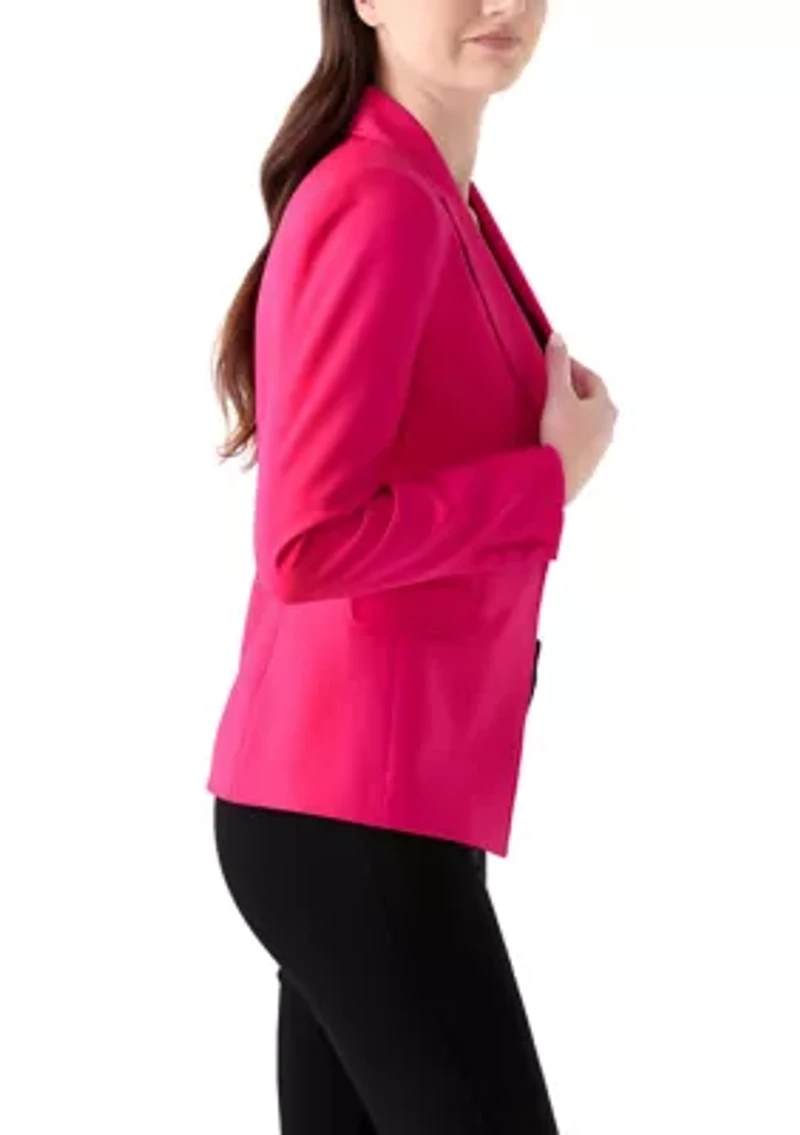 Women's One Button Crepe Suit Separate Jacket