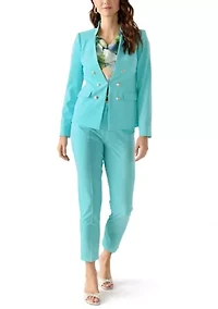Women's Bi Stretch Faux Double Breasted Suit Separate Jacket