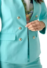 Women's Bi Stretch Faux Double Breasted Suit Separate Jacket