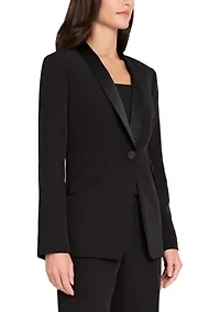 Women's One Button Velvet Tux