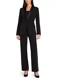 Women's One Button Velvet Tux
