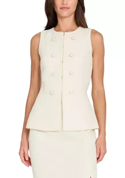 Women's Multi Button Boucle Vest