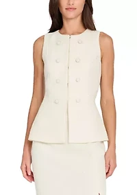 Women's Multi Button Boucle Vest