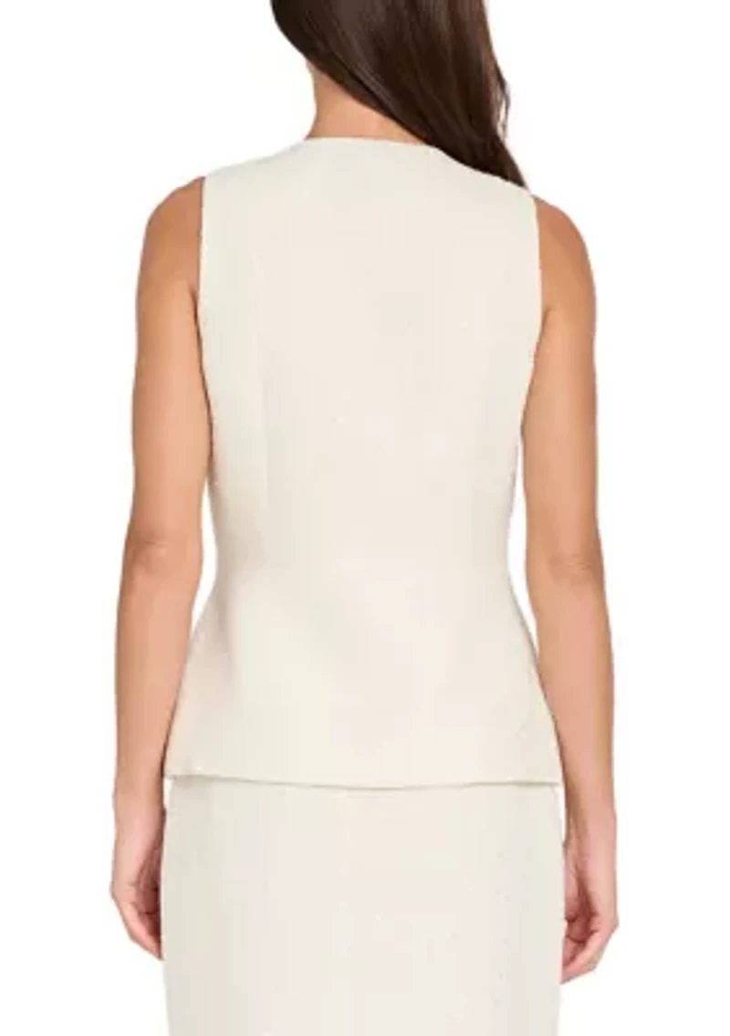 Women's Multi Button Boucle Vest