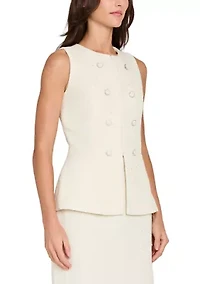 Women's Multi Button Boucle Vest