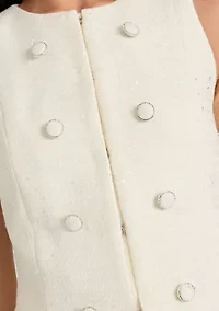 Women's Multi Button Boucle Vest