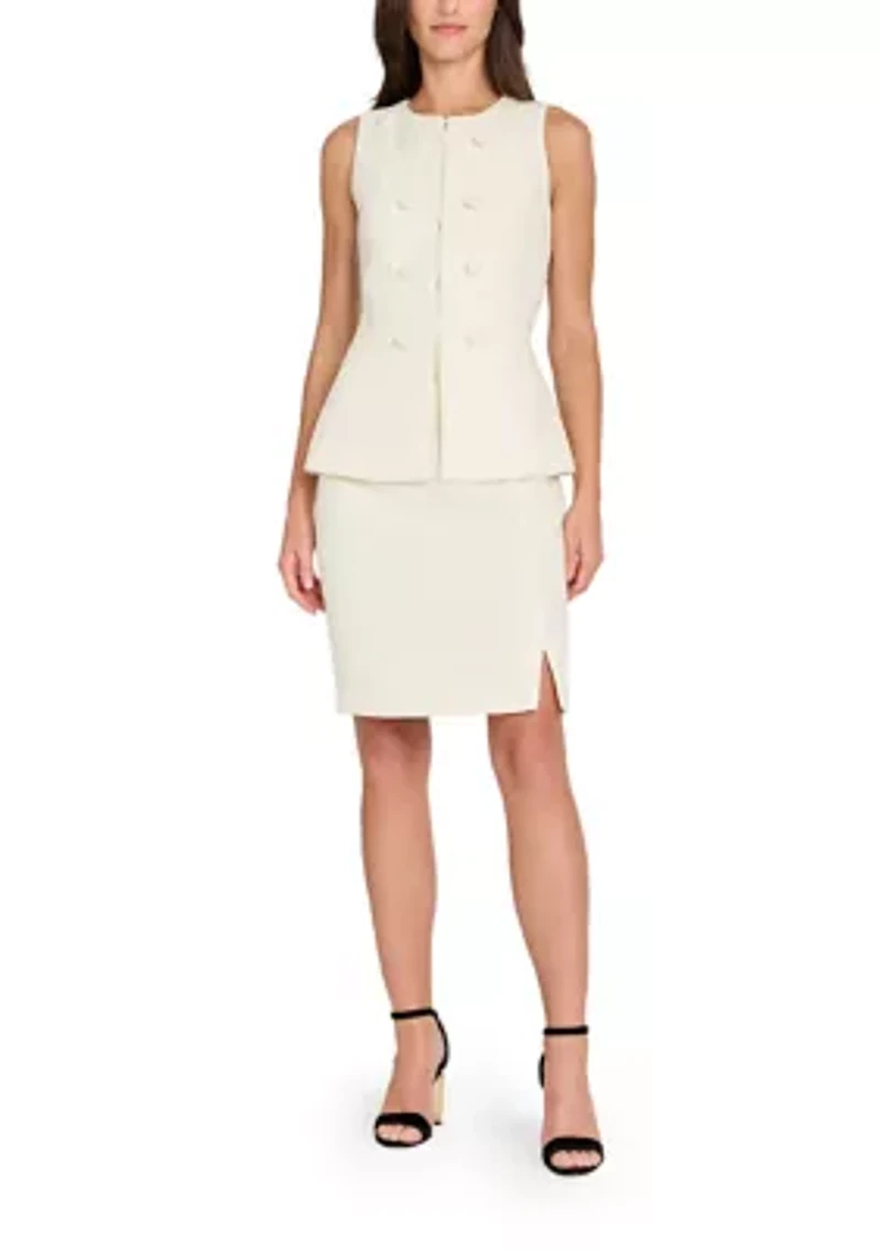 Women's Multi Button Boucle Vest