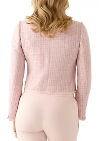 Women's Double Button Bouclé Jacket